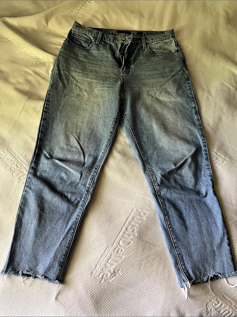 Lucky Brand Sweet Straight Raw Hem Jeans Blue Waist 6/32